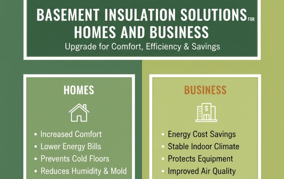 Basement Insulation Solutions for Homes & Businesses