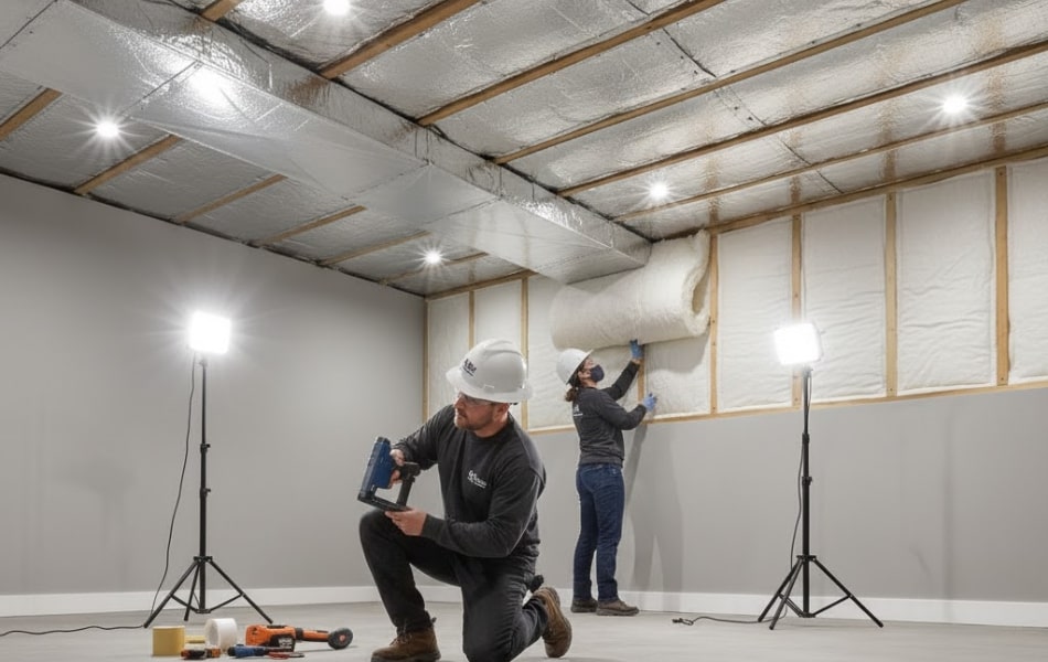 Professional Basement Insulation Installation
