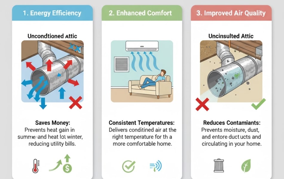 Why Insulated Air Ducts Matter