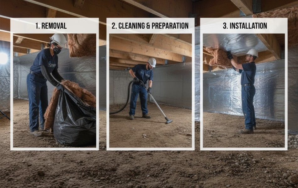How Our Crawl Space Insulation Service Works