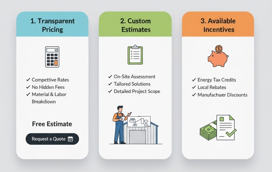 Pricing, Estimates, and Available Incentives